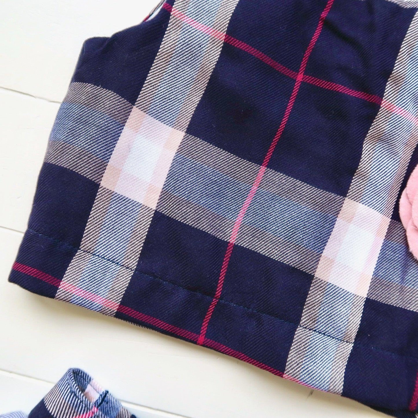 Sage Top and Skirt in Blue Tartan - Lil' Tati