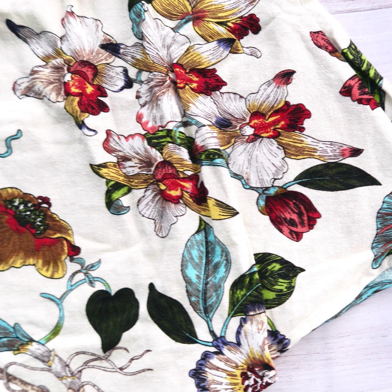 Sunflower Dress in Humming Bird Linen - Lil' Tati