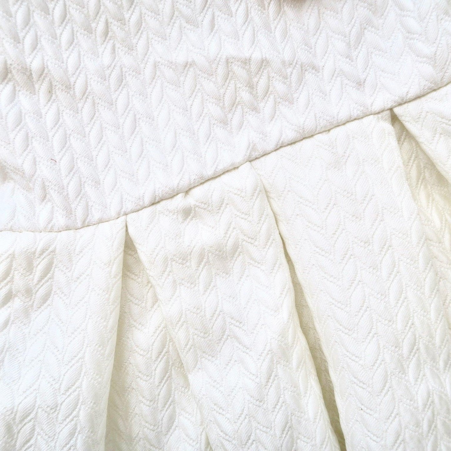 Tulip Dress in Royal Leaves White - Lil' Tati