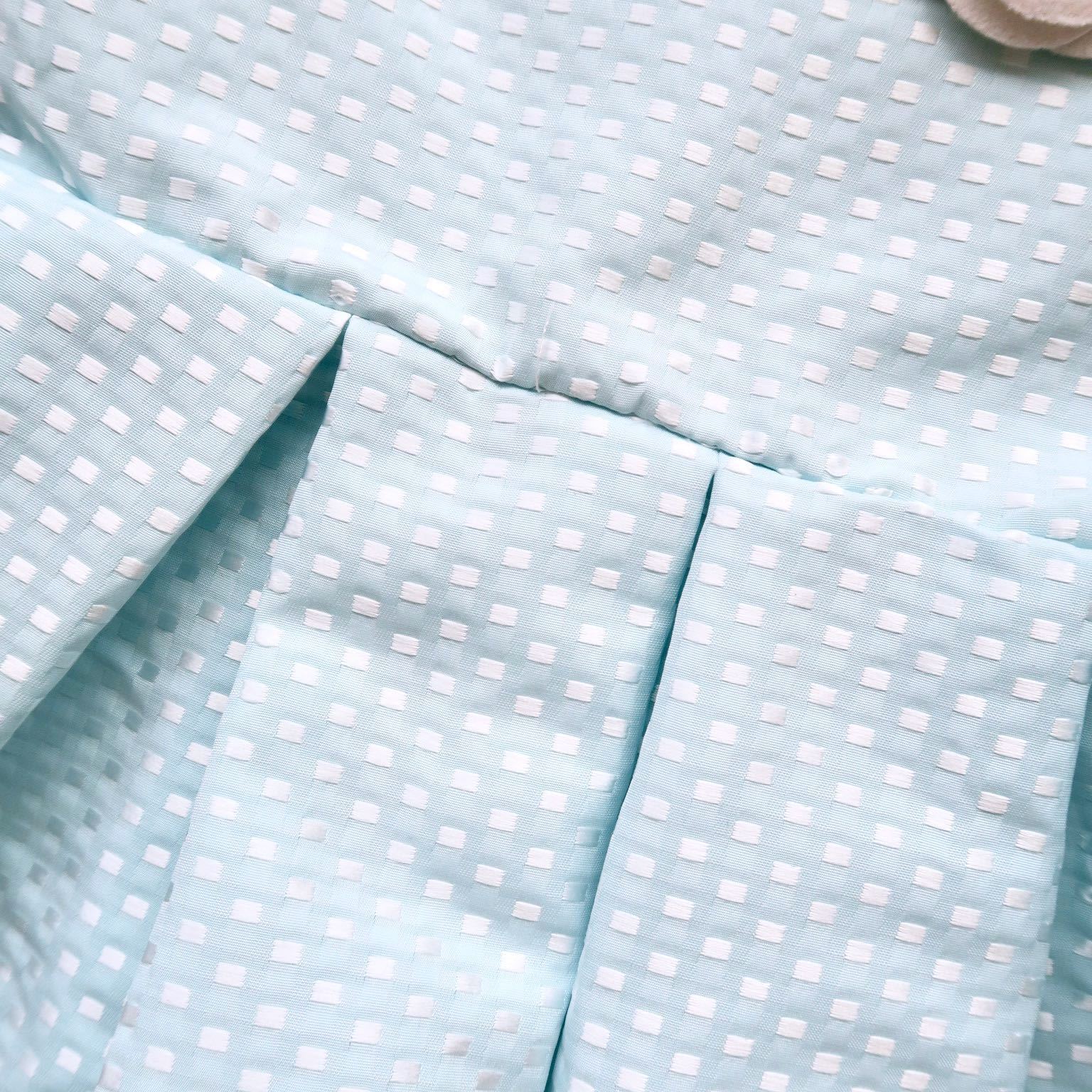 Tulip Dress in Shiny Sky Blue - Lil' Tati