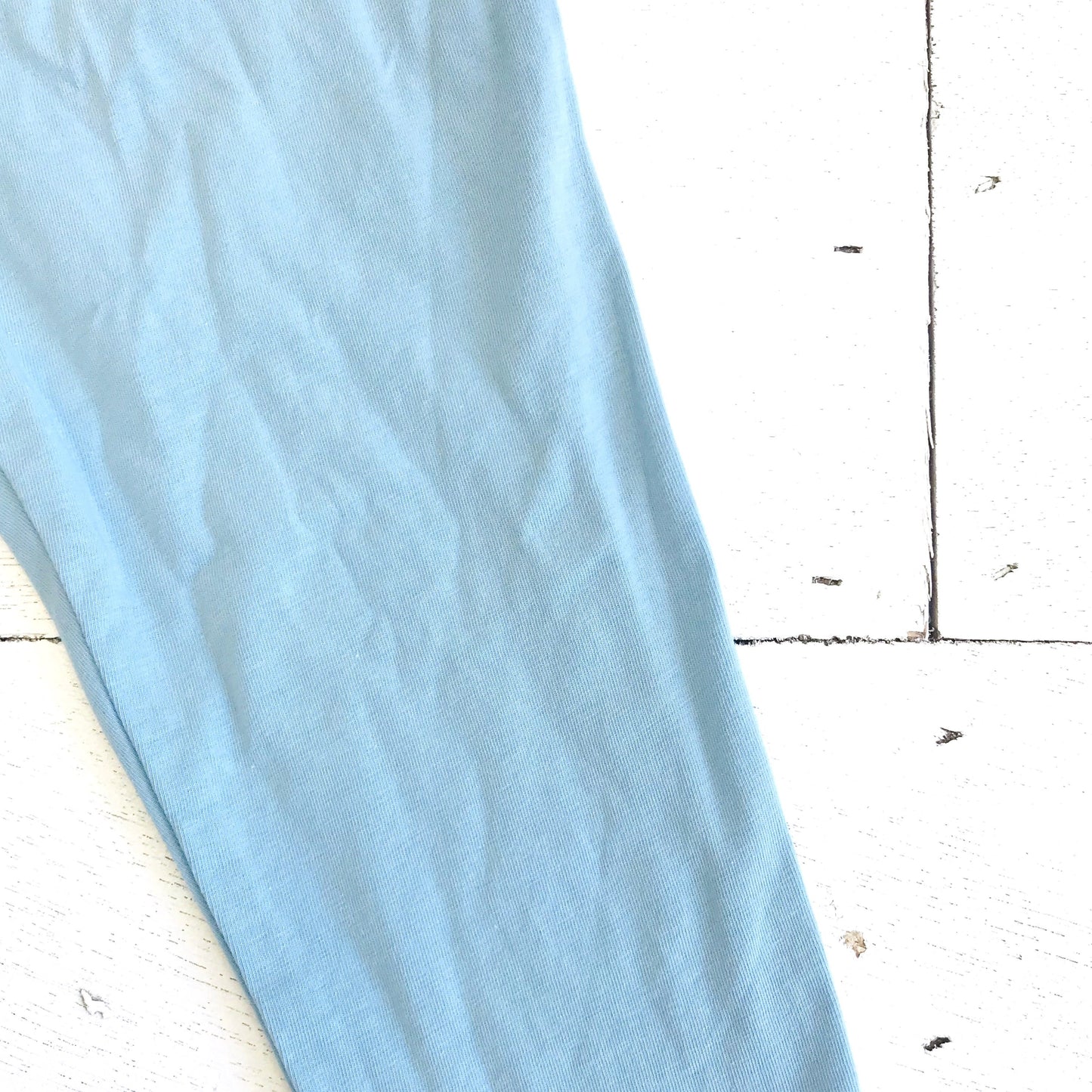 Cotton Stretch Leggings - Light Blue - Lil' Tati