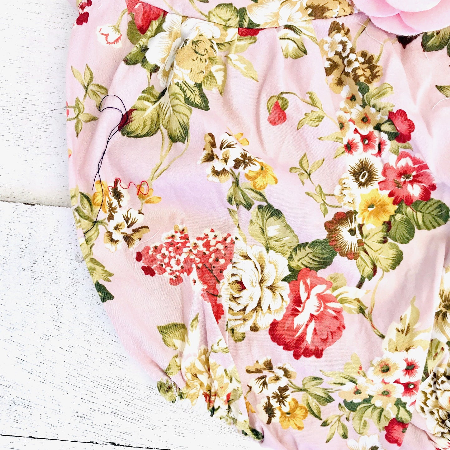 Lily Playsuit in Blush Pink Posy - Lil' Tati