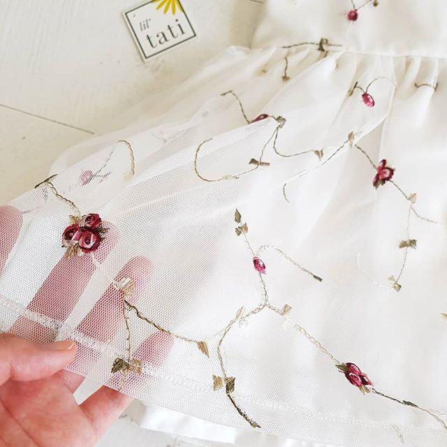 Lotus Dress in Rose Vine Tulle - Lil' Tati