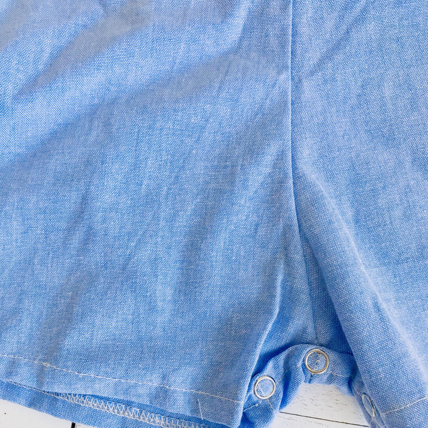 Oak Playsuit in Blue Linen - Lil' Tati