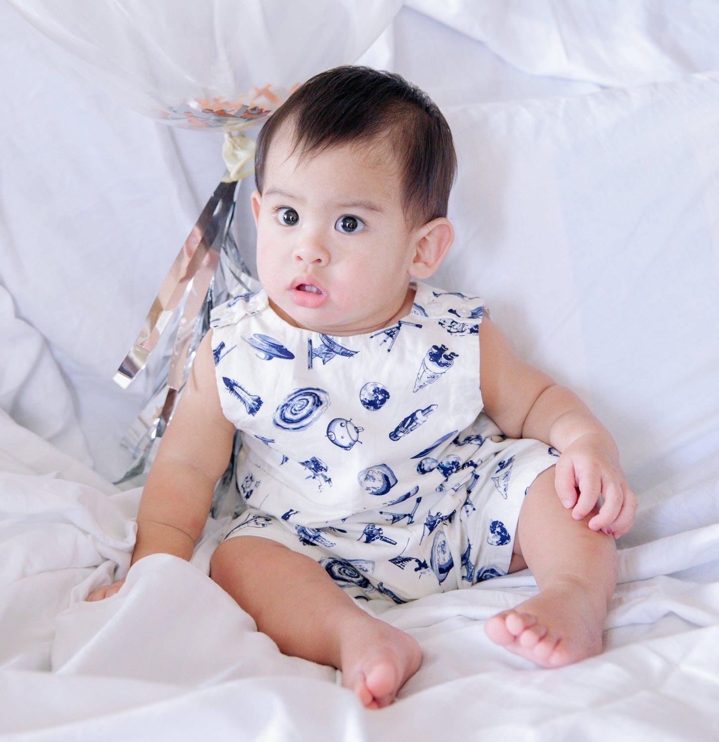 Oak Playsuit in Space Print - Lil' Tati