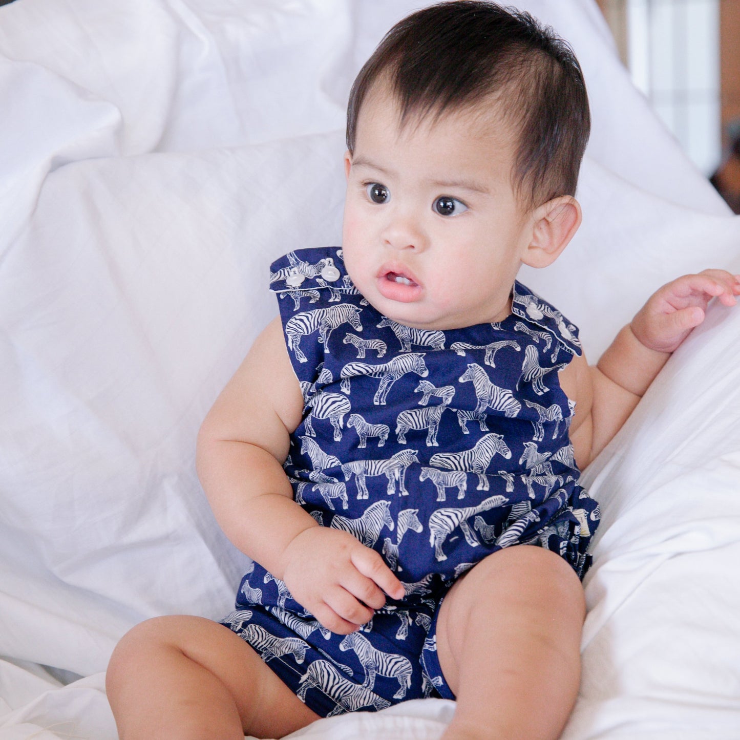 Oak Playsuit in Polar Bear - Lil' Tati