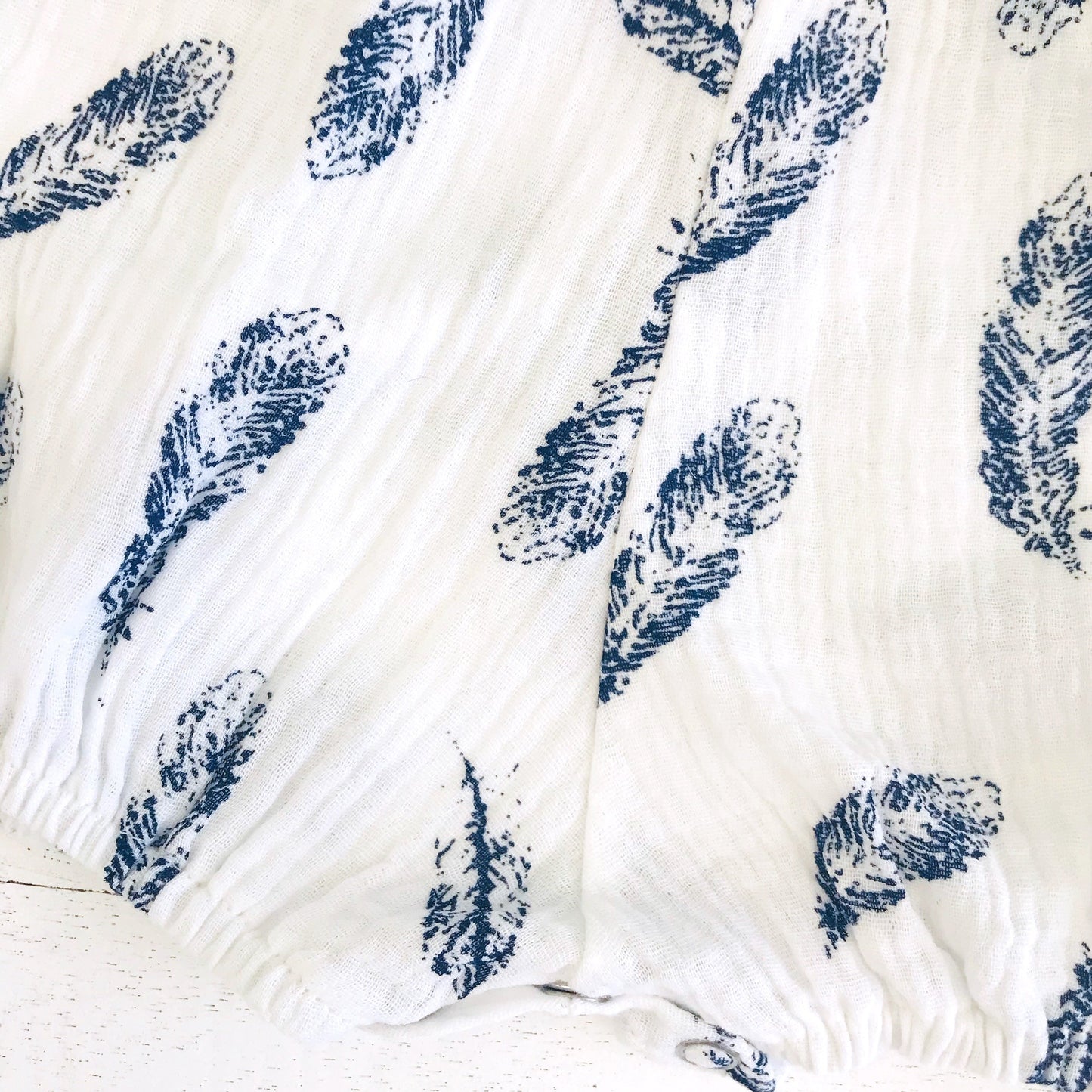 Orchid Playsuit in Crepe - Blue Feather - Lil' Tati