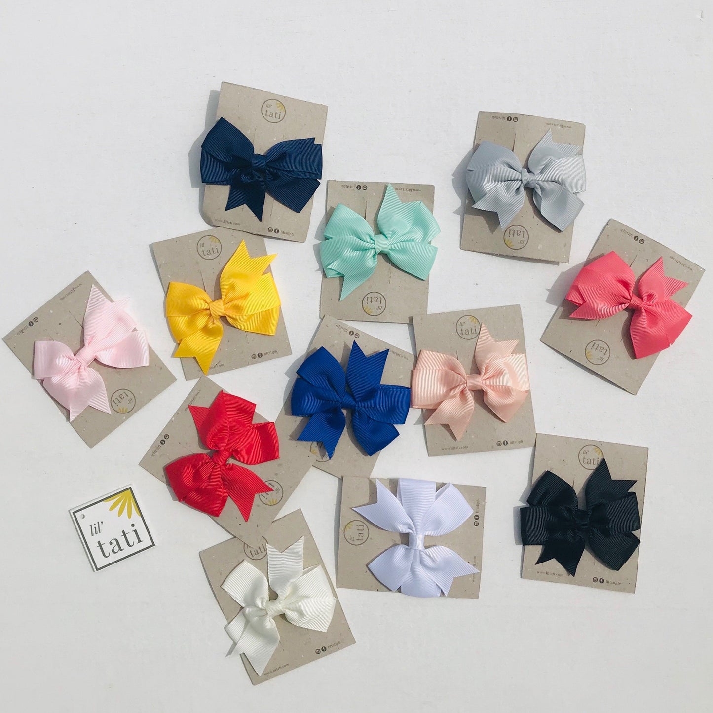 Prime Flower Bow Hair Clips - Lil' Tati