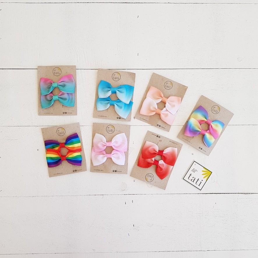 Rainbow Hair Clips - Lil' Tati