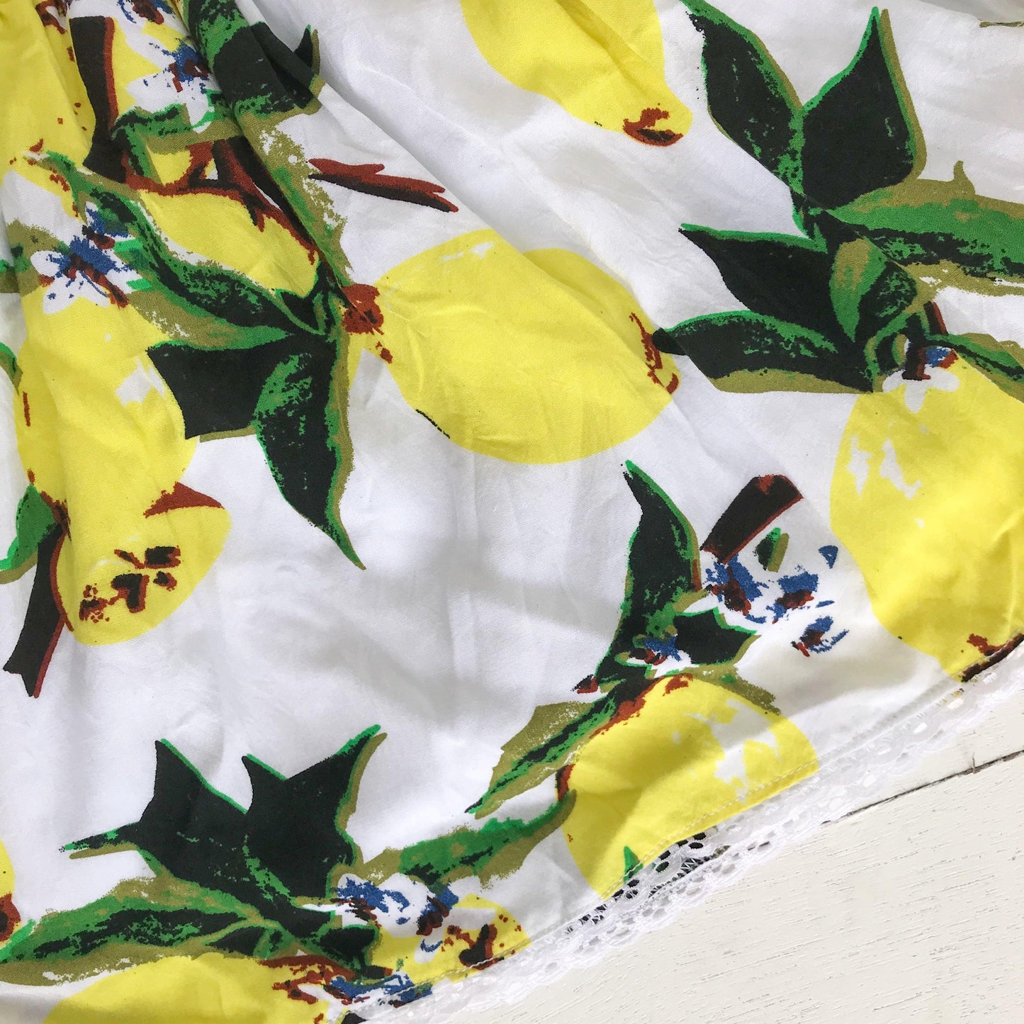 Iris Dress in Very Lemon Print - Lil' Tati
