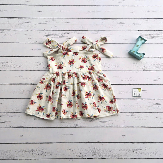 Lunaria Dress in Flower Painted