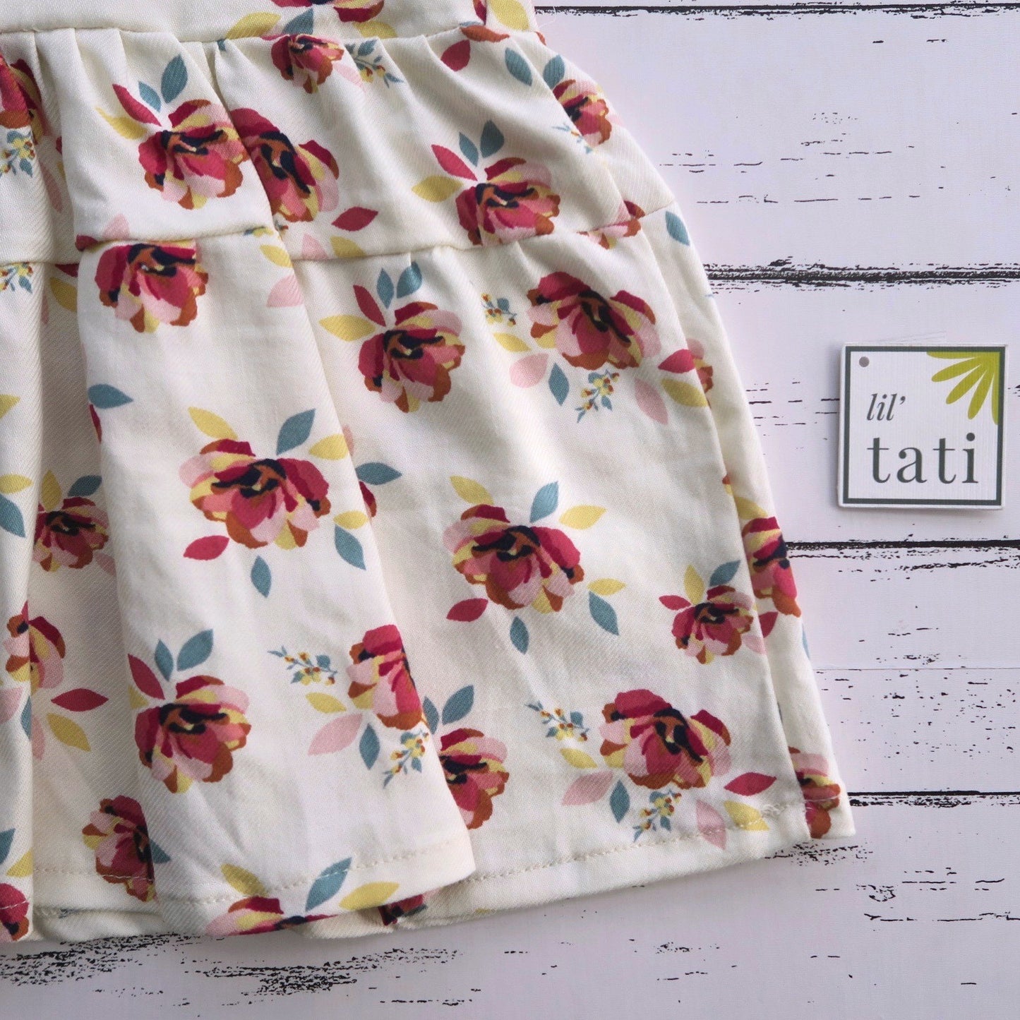 Lunaria Dress in Flower Painted