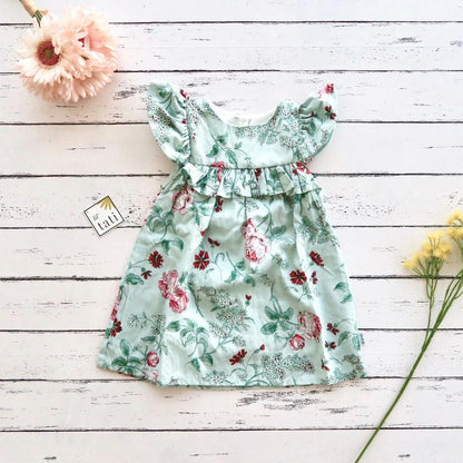Magnolia Ruffle Bust in Mint Floral
