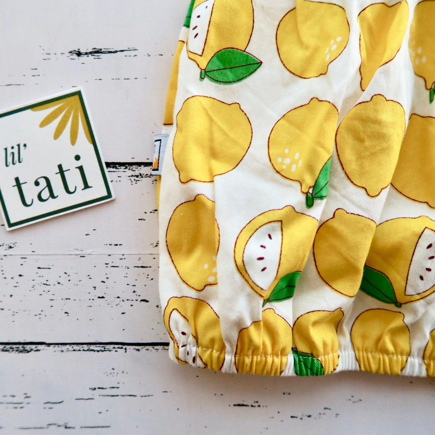 Orchid Playsuit in Happy Lemons - Lil' Tati
