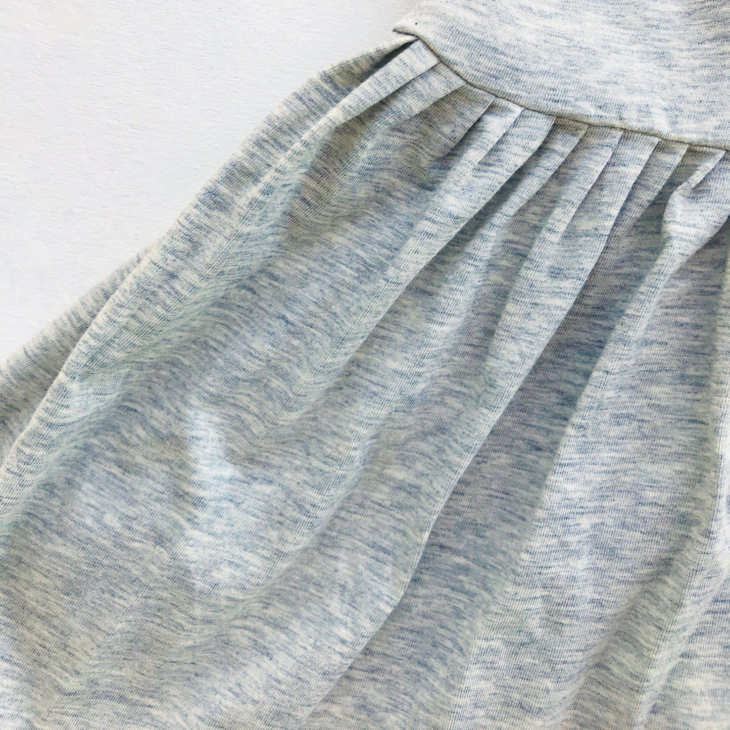 Dahlia Dress in Gray Cotton Stretch - Lil' Tati