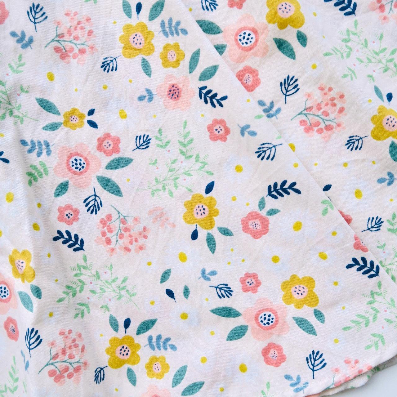 Abella Dress in Peach Garden Print - Lil' Tati