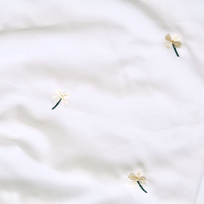 Magnolia Christening in White Floral Embroidery - Lil' Tati