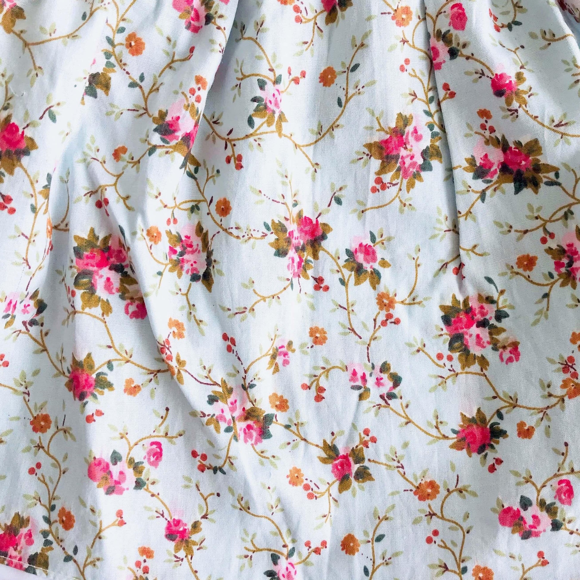 Cosmos Playsuit in Rose Vine Blue Print - Lil' Tati