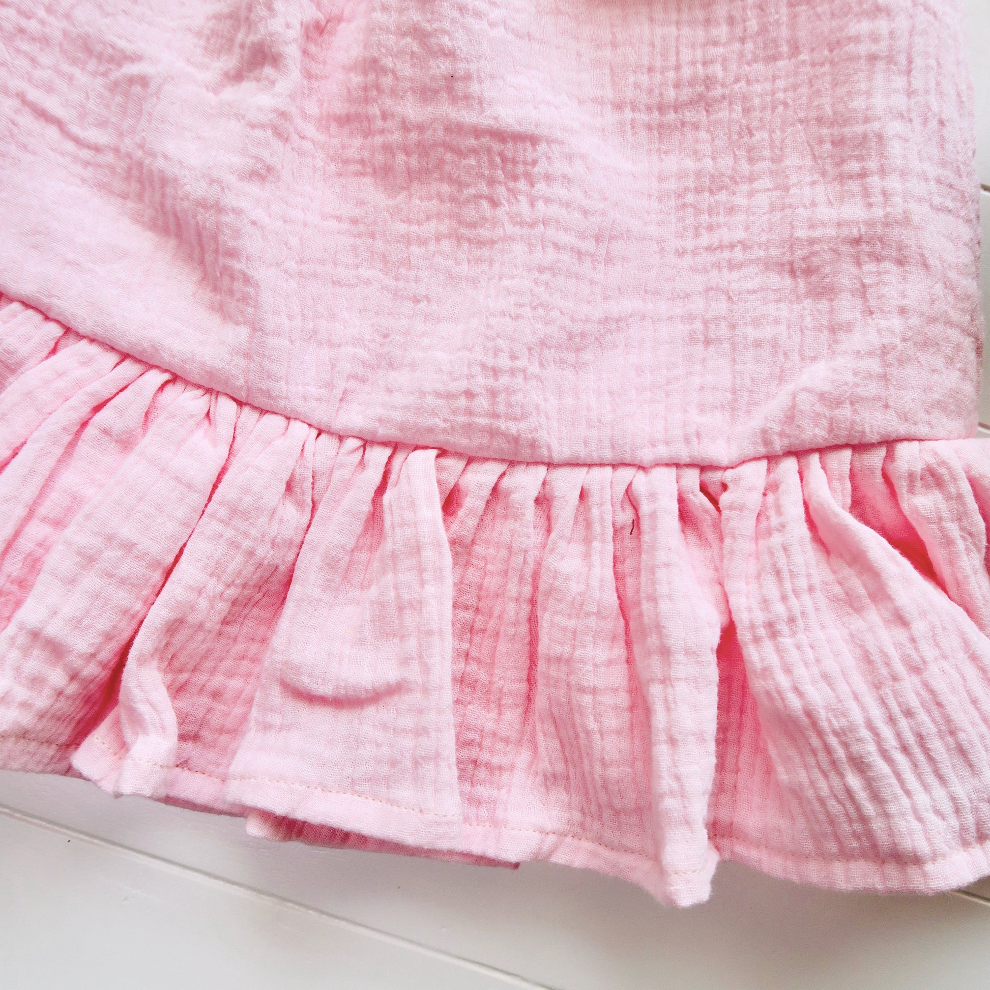 Daphne Dress in Crepe - Pink - Lil' Tati