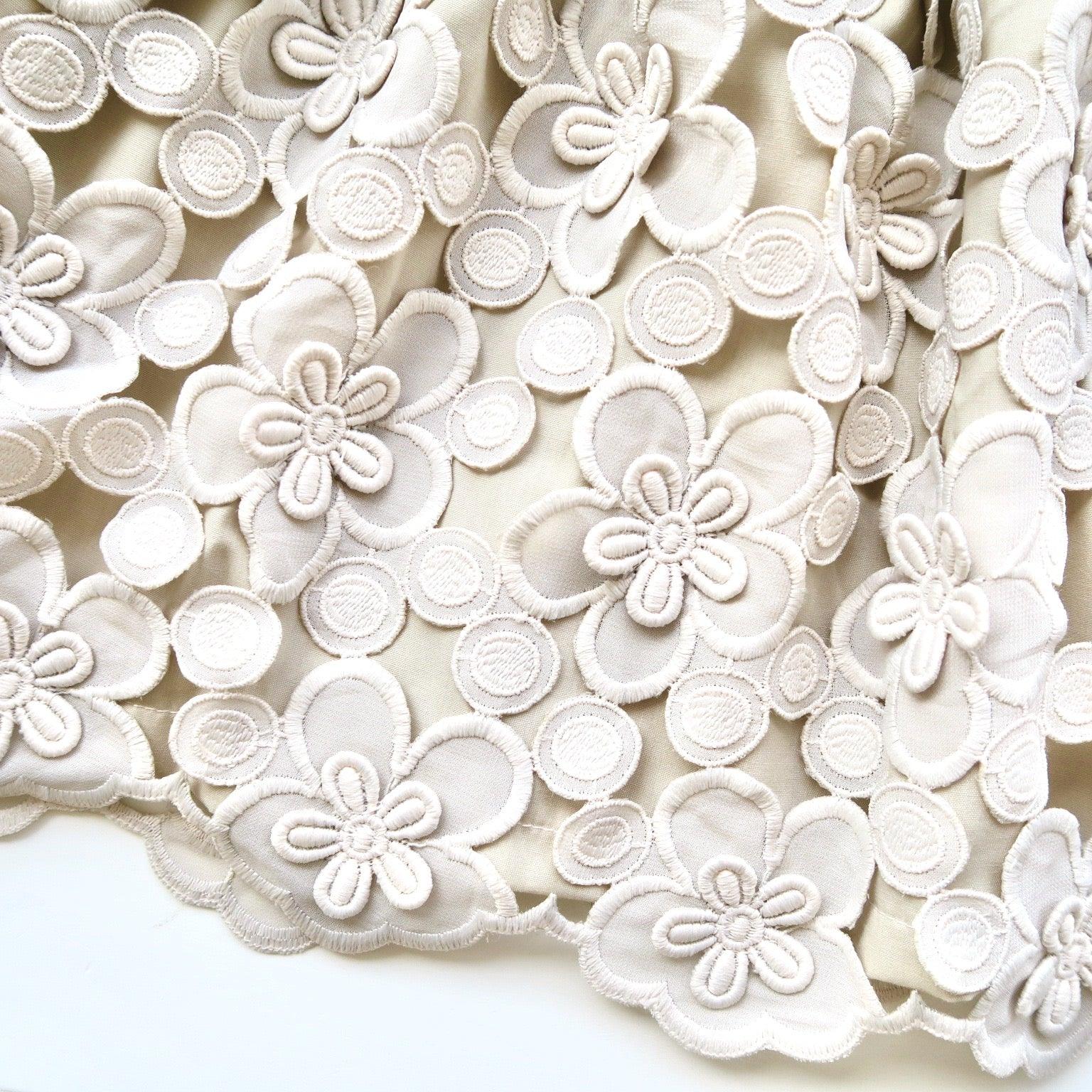 Iris Dress in Beige Origami Nude Lining - Lil' Tati