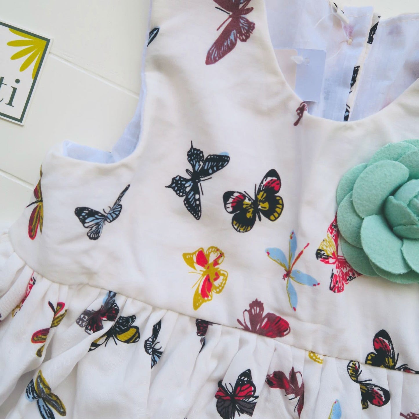 Iris Dress in Butterfly Effect Print - Lil' Tati