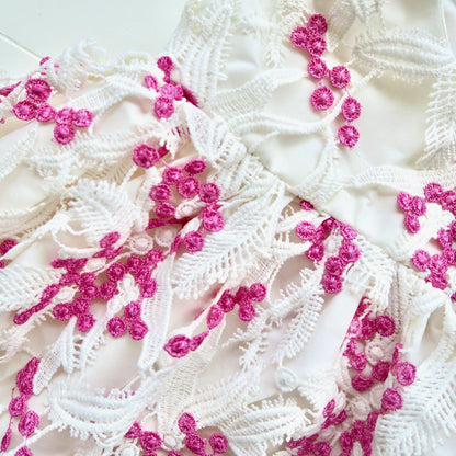 Iris Dress in Cherry Blossom Lace - Lil' Tati