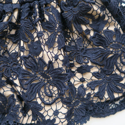 Iris Dress in Midnight Blue Lace - Lil' Tati