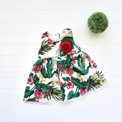 Iris Dress in Tropical Garden - Lil' Tati