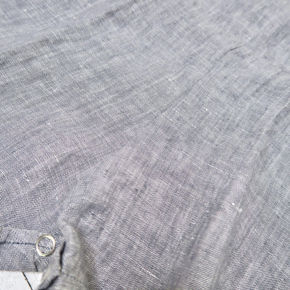Oak Playsuit in Dark Gray Linen - Lil' Tati