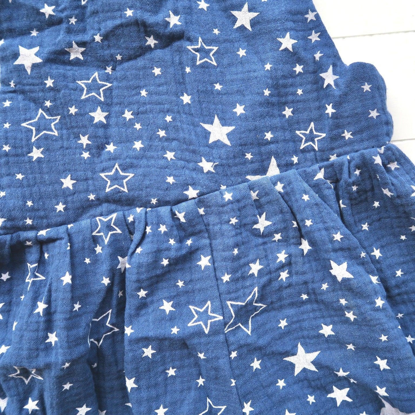 Orchid Playsuit in Navy Stars Crepe - Lil' Tati
