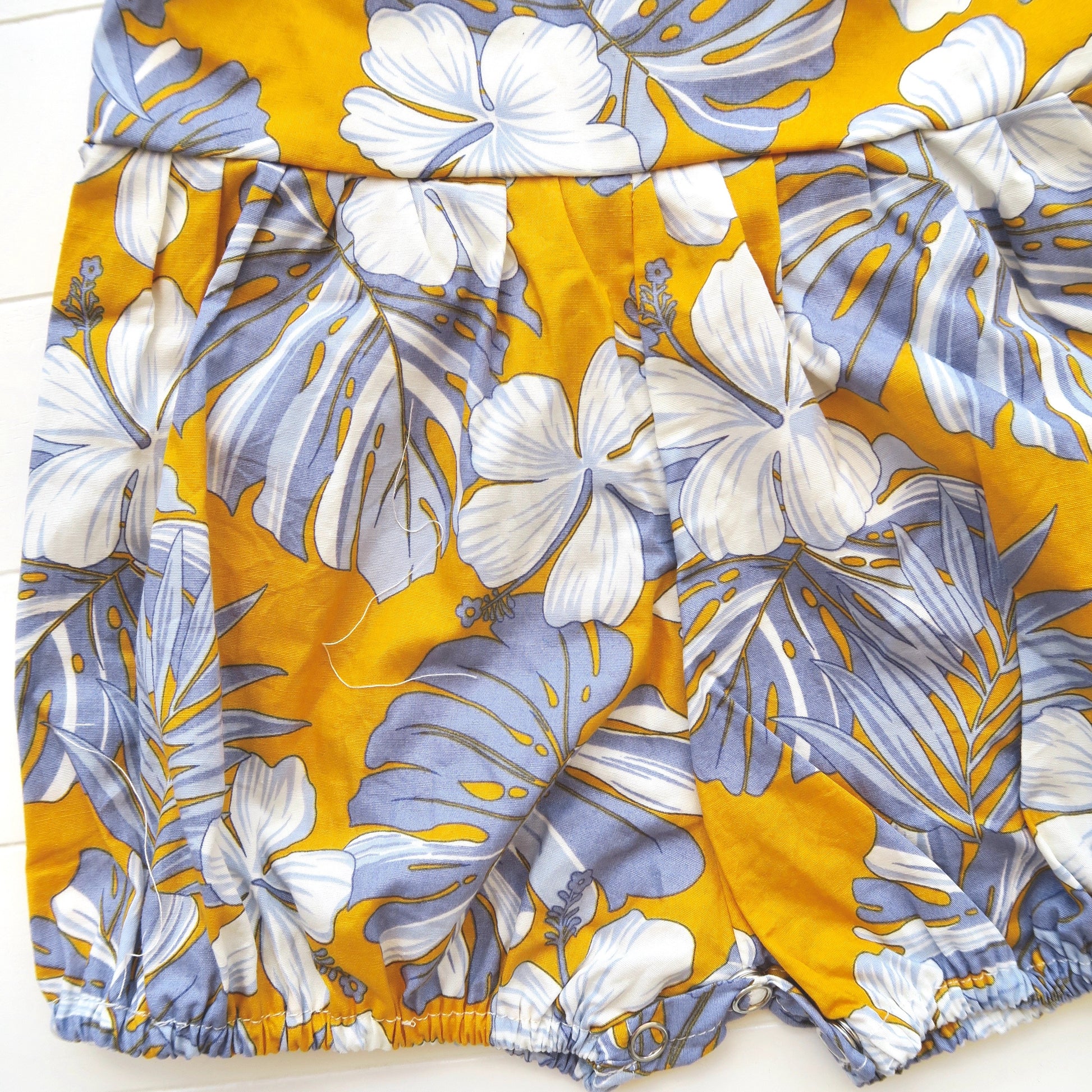 Orchid Playsuit in Aloha Yellow Print - Lil' Tati