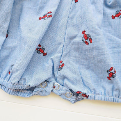 Orchid Playsuit in Lobster Print - Lil' Tati