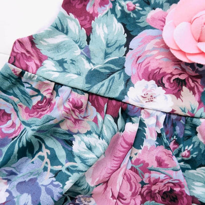 Orchid Playsuit in Vintage Floral Print - Lil' Tati