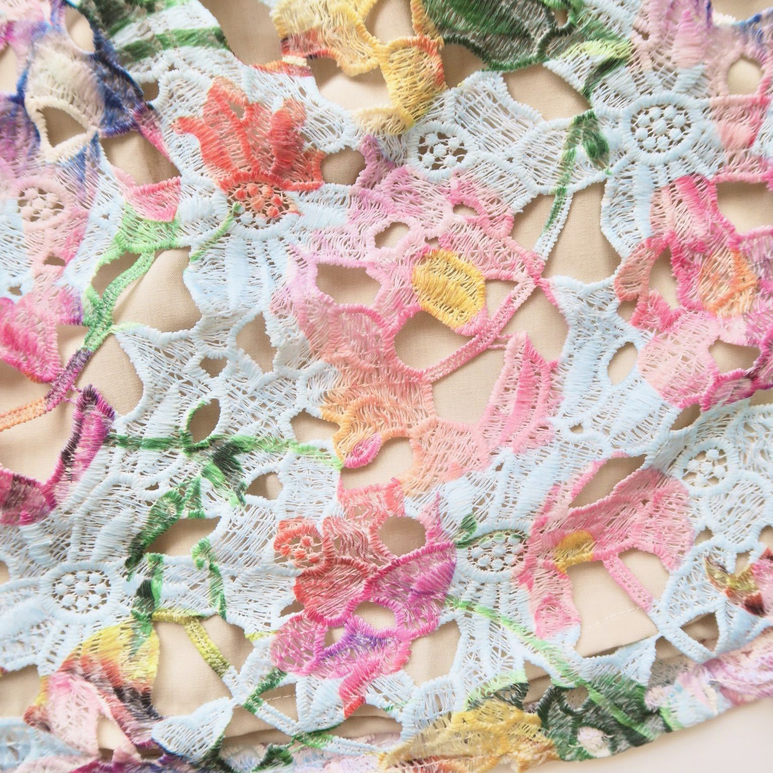 Peony Dress in Light Blur Garden Lace - Lil' Tati