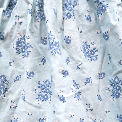 Periwinkle Dress in Blue Green Flowers Print - Lil' Tati
