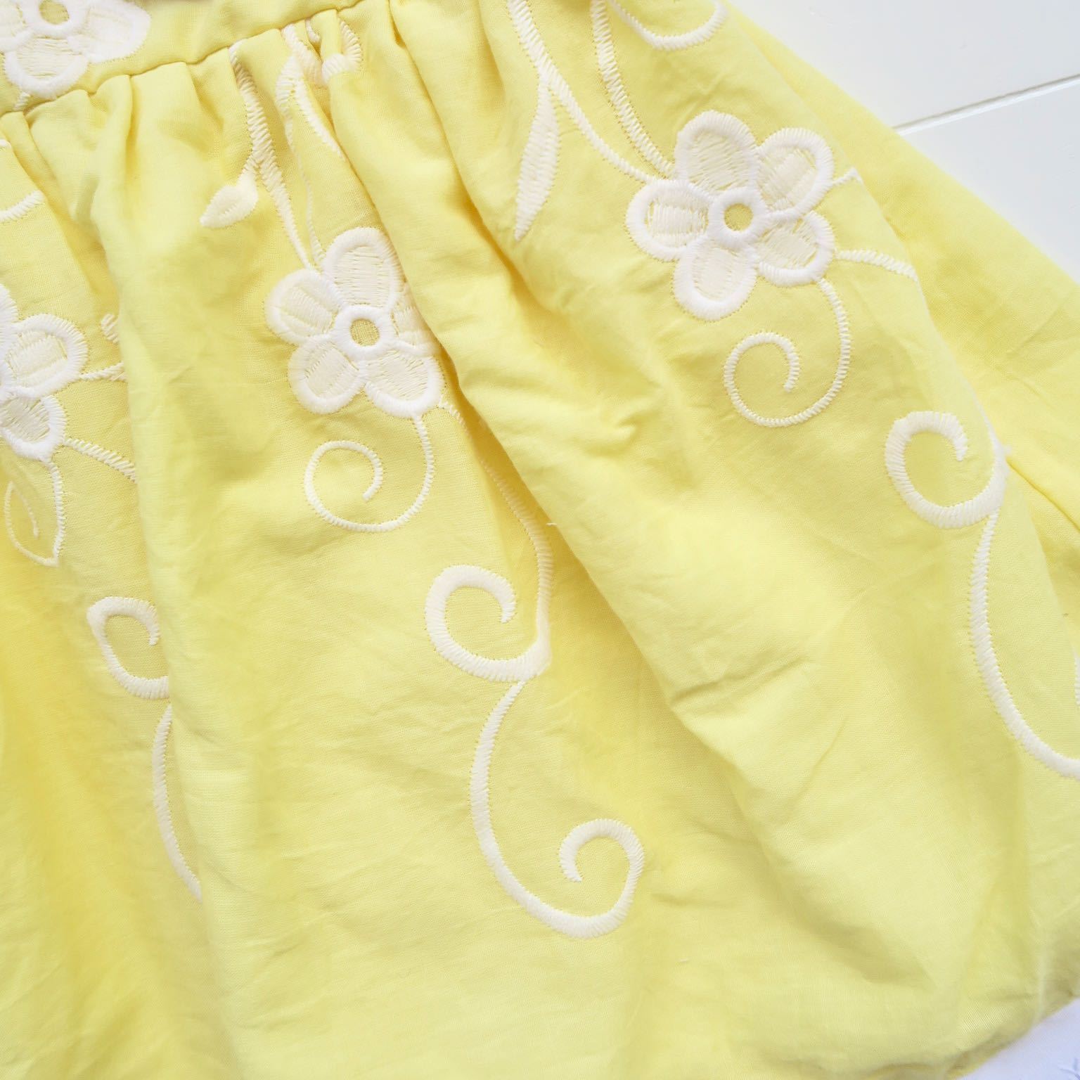 Periwinkle Dress in Yellow Fancy Lace - Lil' Tati
