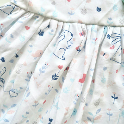 Poppy Dress in Bunny Garden Print - Lil' Tati