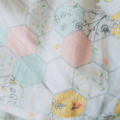 Poppy Dress in Pastel Hexagon Print - Lil' Tati