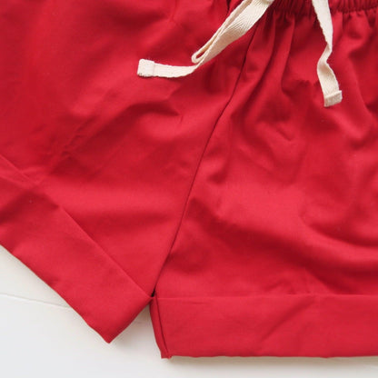 Sundrop Shorts in Red Cotton - Lil' Tati