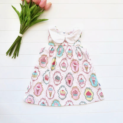 Tea Rose Dress in Sweet Dessert - Lil' Tati