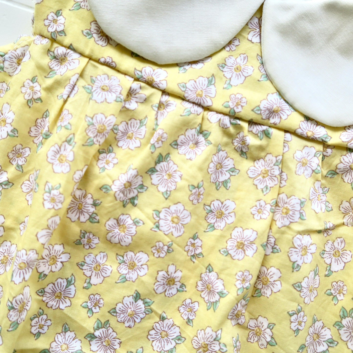 Tea Rose Dress in Yellow Windflower - Lil' Tati