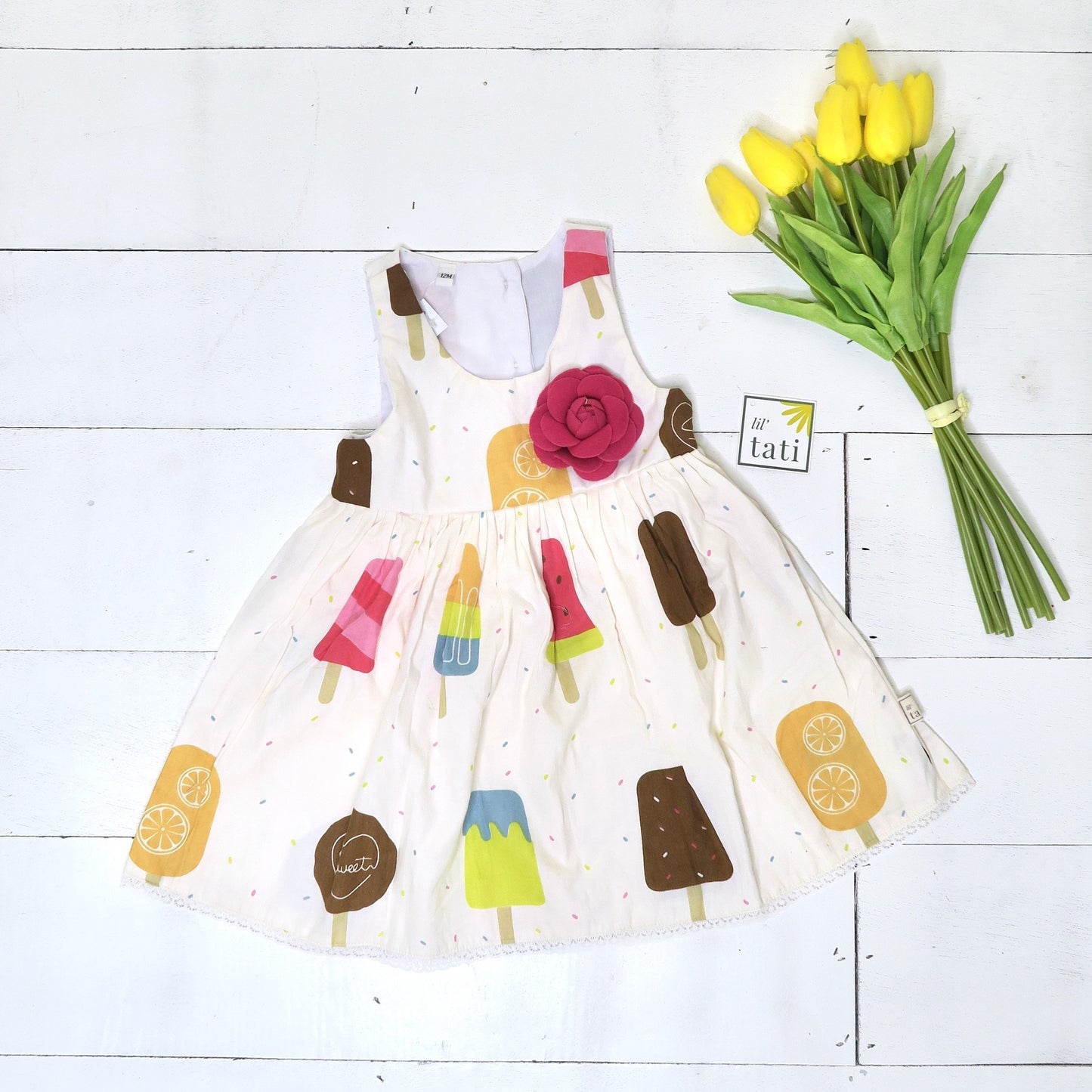 Iris Dress in Popsicle Party Print - Lil' Tati