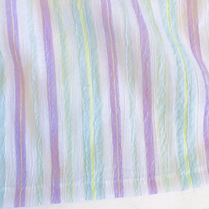 Magnolia Dress in Purple Mint Stripes - Lil' Tati