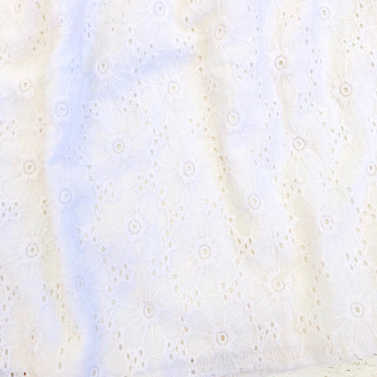 Magnolia Dress in White Daisy Eyelet - Lil' Tati