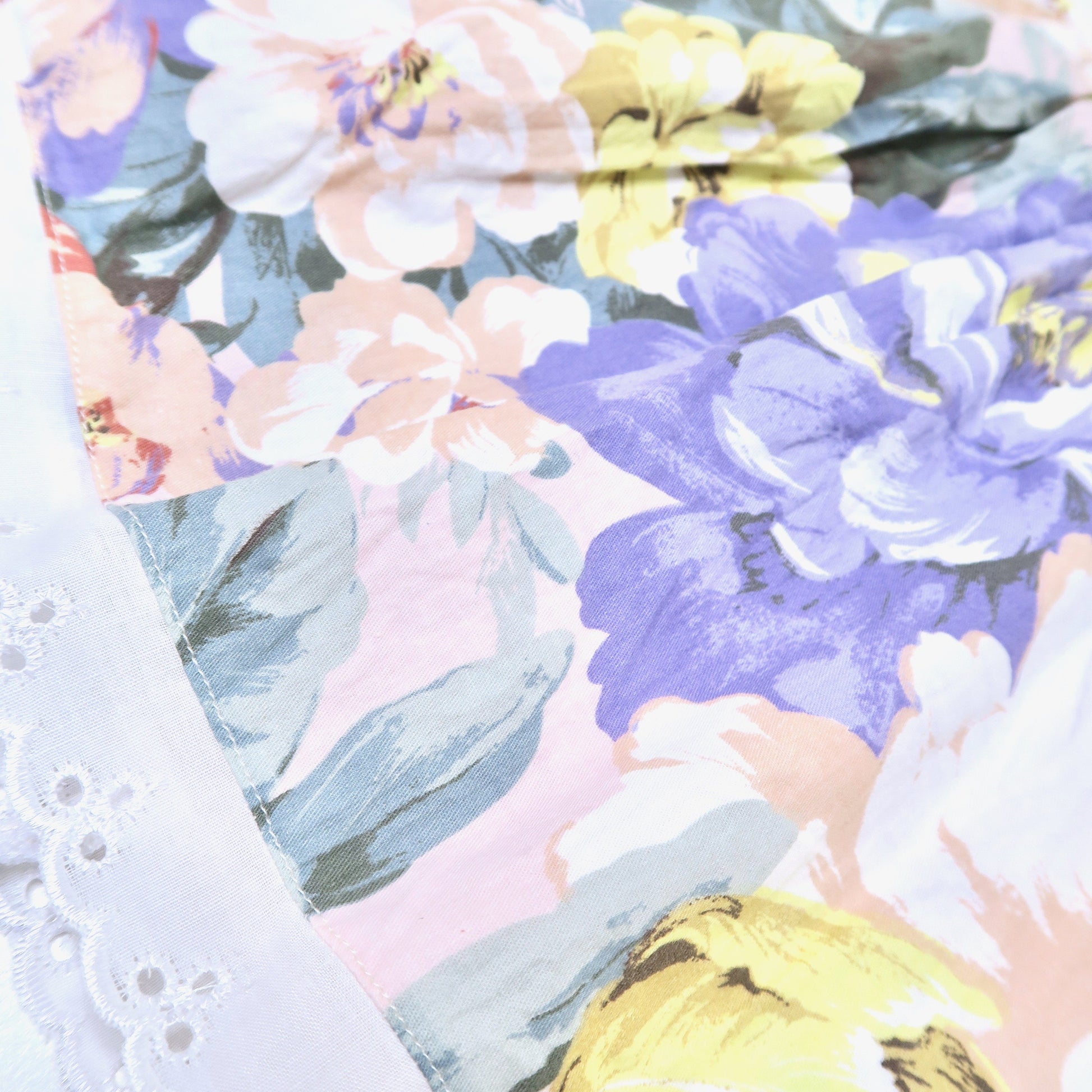 Periwinkle Dress in Pastel Peonies Print - Lil' Tati