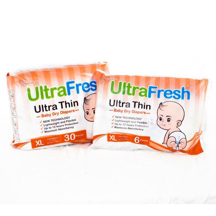 UltraFresh Ultra Thin Baby Dry Diapers - XL - Lil' Tati