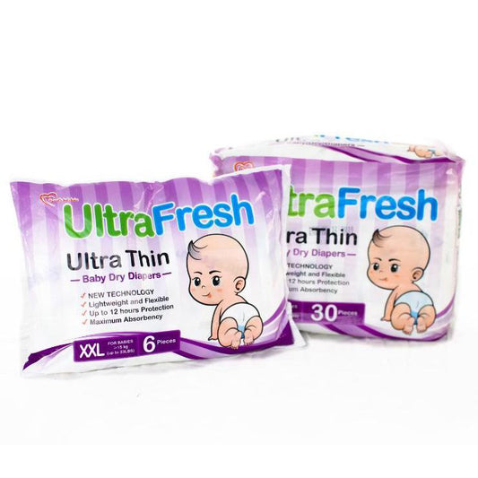 UltraFresh Ultra Thin Baby Dry Diapers - XXL - Lil' Tati